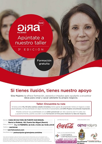 El proyecto GIRA Mujeres Coca Cola, recalará en  Reocin los próximos días  13 y 14 de febrero.