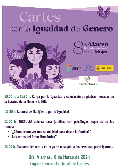 El próximo 8 de marzo, se realizará un acto conmemorativo por el día 8M, “Día Internacional de la Mujer”.