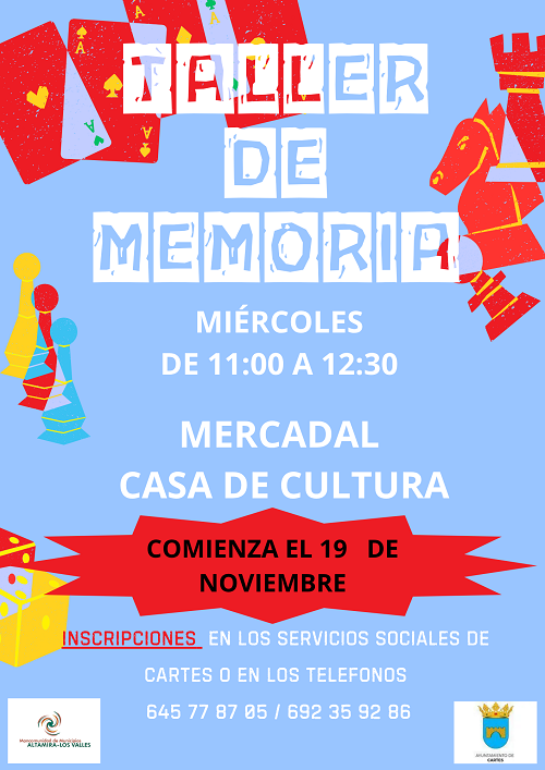 La Mancomunidad Altamira - Los Valles pone en marcha nuevos talleres de memoria en Cohicillos y Mercadal