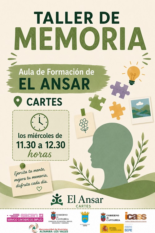 La Mancomunidad Altamira- Los Valles y el Ayuntamiento de Cartes ponen en marcha dos nuevos Talleres de Memoria en Cartes y Mijarojos