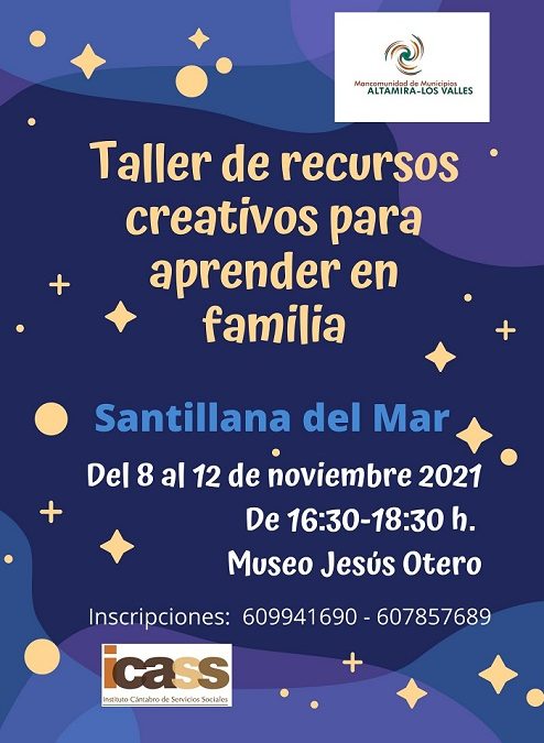 La Mancomunidad Altamira-Los Valles pondrá en marcha un taller de Recursos Creativos para aprender en familia.