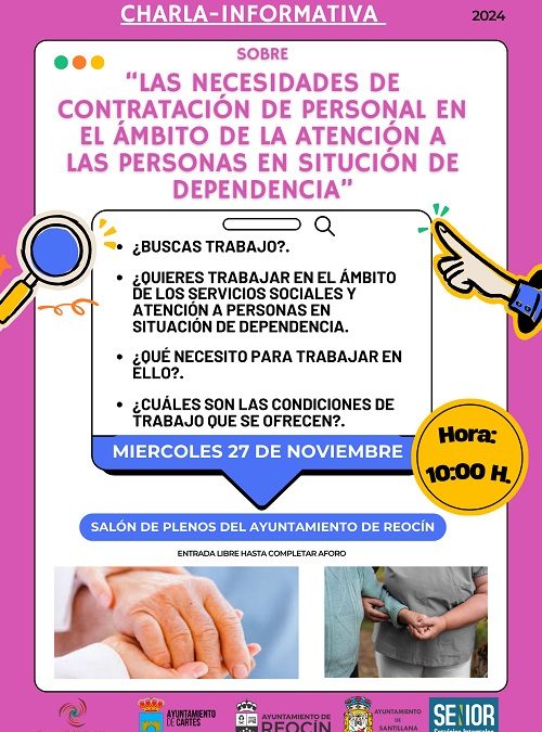 La Mancomunidad Altamira- Los Valles organiza una charla informativa sobre necesidades de contratación de personal en el ámbito de la atención a las personas en situación de dependencia.