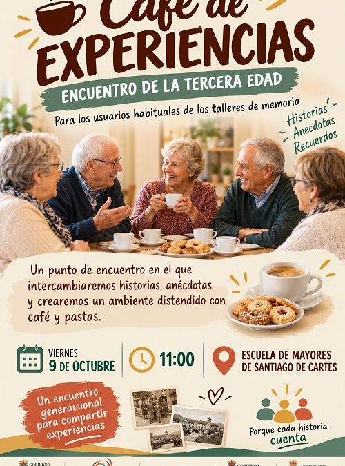 La Mancomunidad Altamira Los Valles y el Ayuntamiento de Cartes ponen en marcha un ‘Café de Experiencias’ para las personas mayores