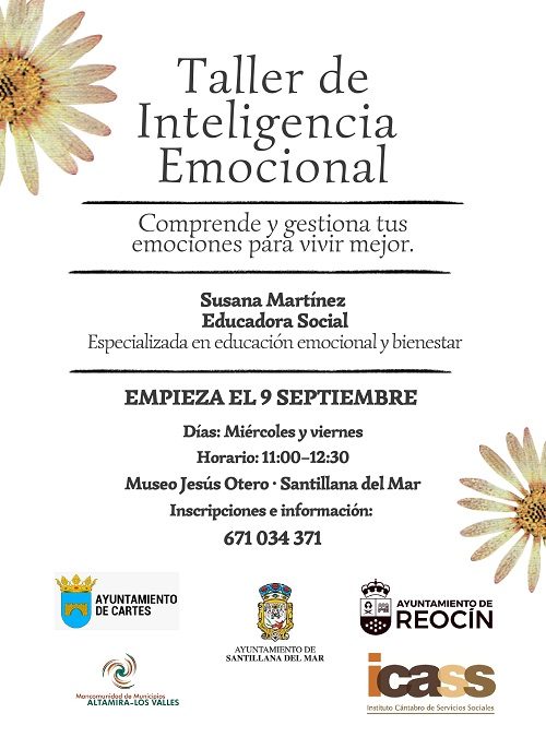 La  Mancomunidad Altamira – Los Valles  abre el plazo para realizar las inscripciones en el “Taller de Inteligencia Emocional” para el año 2026.