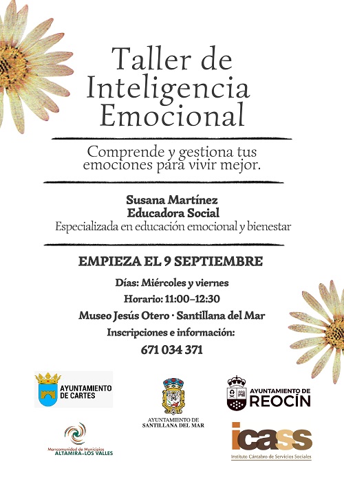 La Mancomunidad Altamira – Los Valles abre el plazo para realizar las inscripciones en el “Taller de Inteligencia Emocional” para el año 2026.