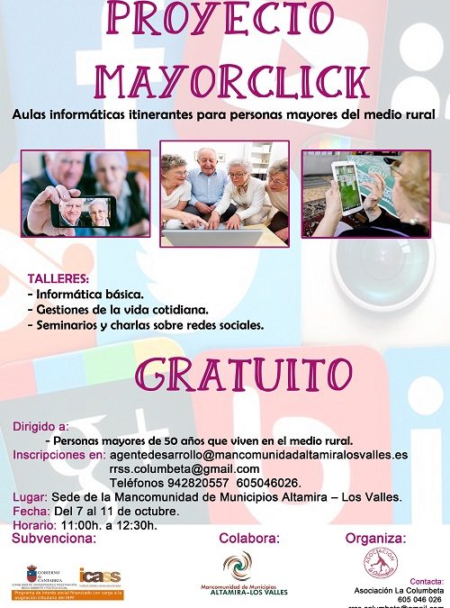 La Mancomunidad Altamira-Los Valles pone en marcha un curso de “Aulas informáticas itinerantes para personas mayores del medio rural de Cantabria”