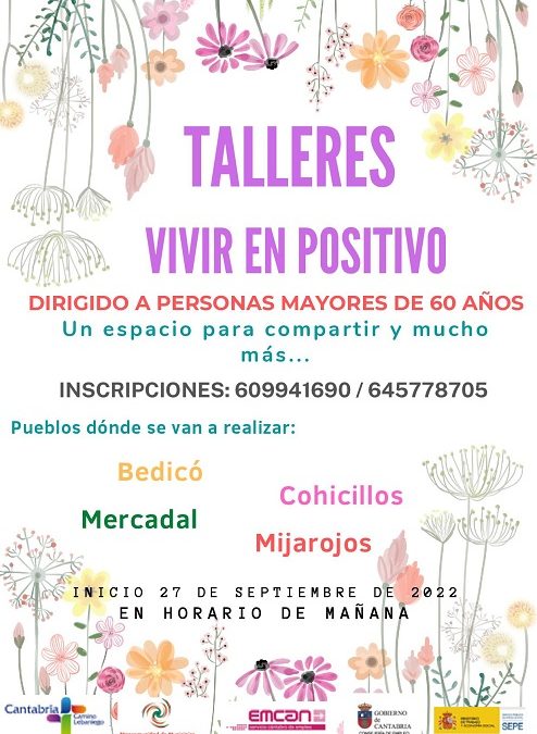 Programa de dinamización rural e incorporación social: Talleres “Vivir en Positivo”