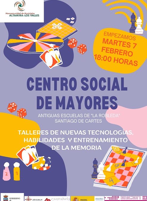 La Mancomunidad Altamira – Los Valles inicia las actividades socio-comunitarias en el Centro Social de Mayores de Santiago de Cartes