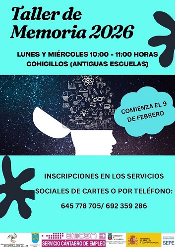 La Mancomunidad Altamira – Los Valles reinicia los Talleres de Memoria dirigidos a personas mayores en diferentes Municipios.