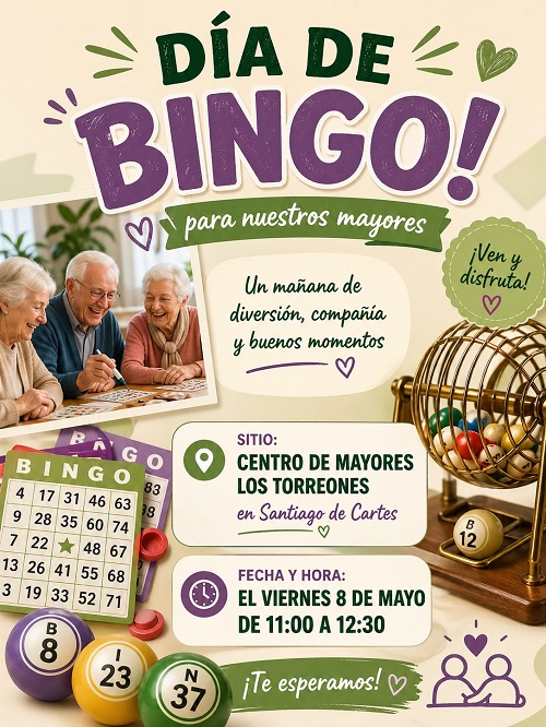 El próximo viernes 8 de mayo ¡ Jugamos al Bingo!